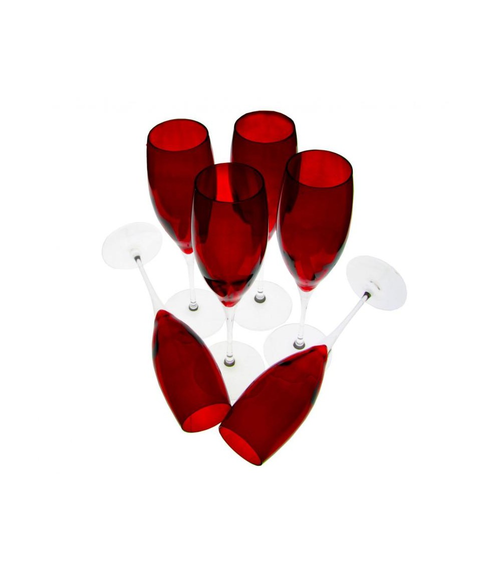 Royal Family - Set Set of 6 Red Flutes -  - 