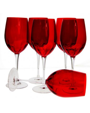 Royal Family - Set 6 Calici Alti Vino Rossi - 