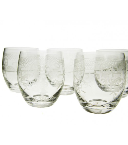 Royal Family - Set 6 Bicchieri Degustazione Trasparenti - 