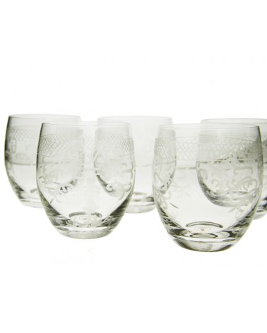 Royal Family - Set de 6 Verres à Dégustation Transparents - 