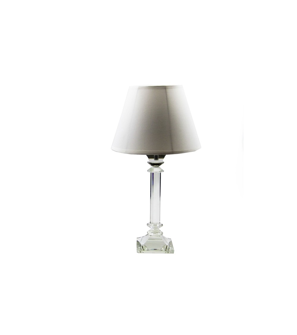 Royal Family - Crystal Table Lamp with White Lampshade -  - 