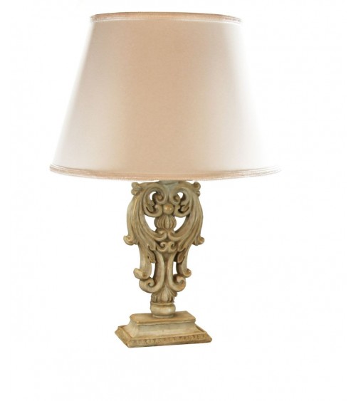 Famille Royale - Grande Lampe de Table avec Frise - 