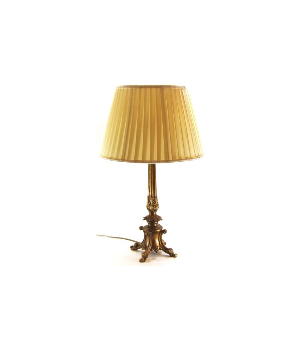 Famille Royale - Lampe Ancienne Or Style 18ème Siècle - 