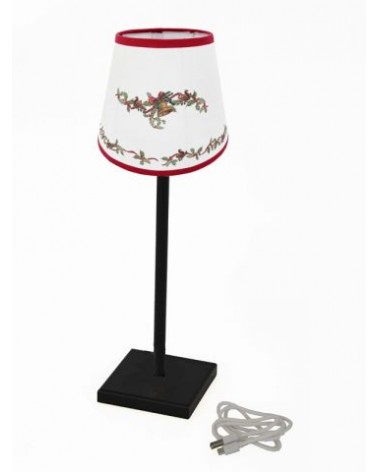 Royal Family - Black Rechargeable Lamp with Shade "Christmas Carol" -  - 