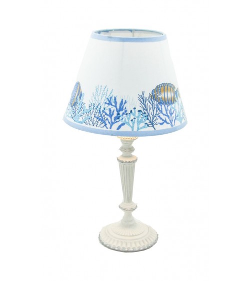Royal Family - Lampada Ricaricabile Bianca con Paralume "Mare" - 