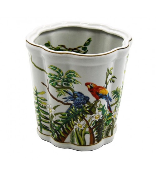 Royal Family - Cachepot Sagomato con Pappagalli - 