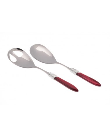 Couverts à Salade 2pcs - Laura Couleur Argent - Rivadossi Sandro -