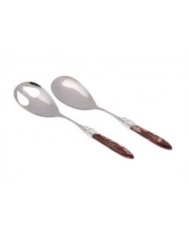 Couverts à Salade 2pcs - Laura Couleur Argent - Rivadossi Sandro -