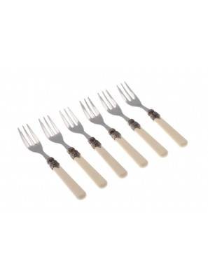 Classic Set 6pz Forchettine da Dolce - Rivadossi Sandro - colore avorio