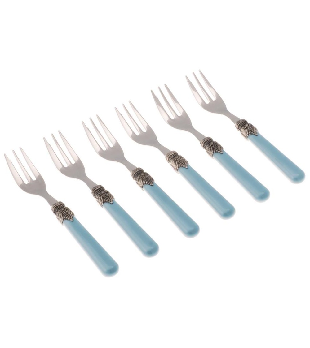 Classic Set 6pz Forchettine da Dolce colore azzurro - Rivadossi Sandro
