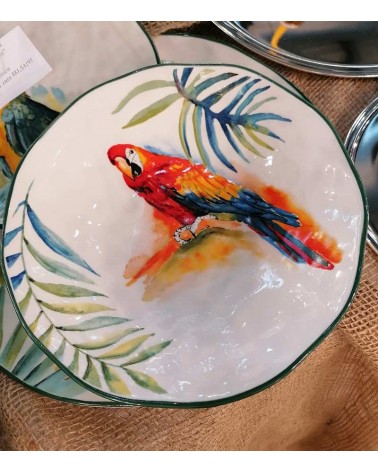 Service de table en porcelaine "Jungle Parrot" 18 pièces - Royal Family -