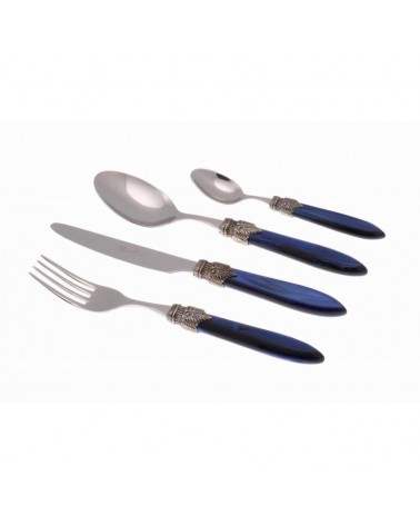 Laura 24pz Posate Rivadossi Sandro per Sei Persone - Made in Italy - Scatola Regalo - 
