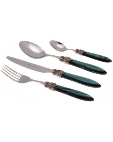 Laura 24pz Posate Rivadossi Sandro per Sei Persone - Made in Italy - Scatola Regalo - 