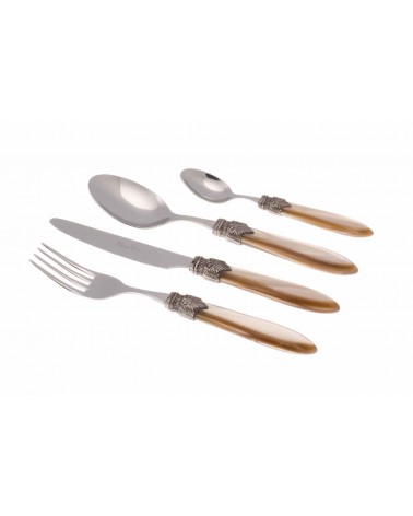 Laura 24pz Posate Rivadossi Sandro per Sei Persone - Made in Italy - Scatola Regalo - 