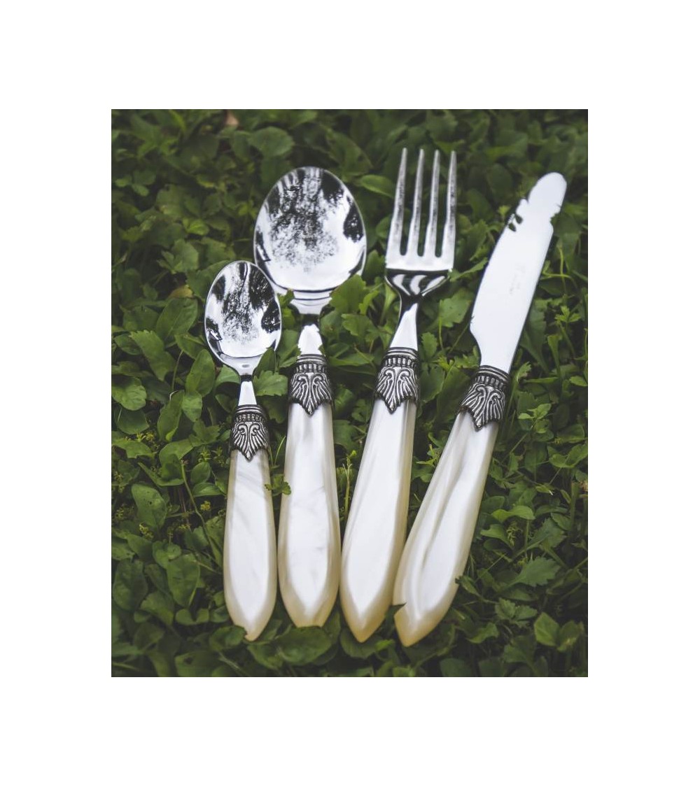 Laura 24pz Posate Rivadossi Sandro per Sei Persone - Made in Italy - Scatola Regalo - 