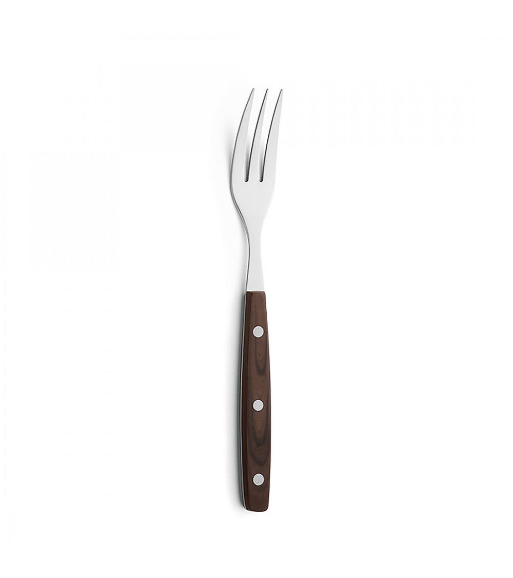 Porterhouse Steel Steak Fork and Wooden Handle - Amefa -