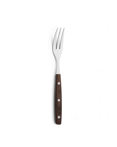 Porterhouse Steel Steak Fork and Wooden Handle - Amefa -