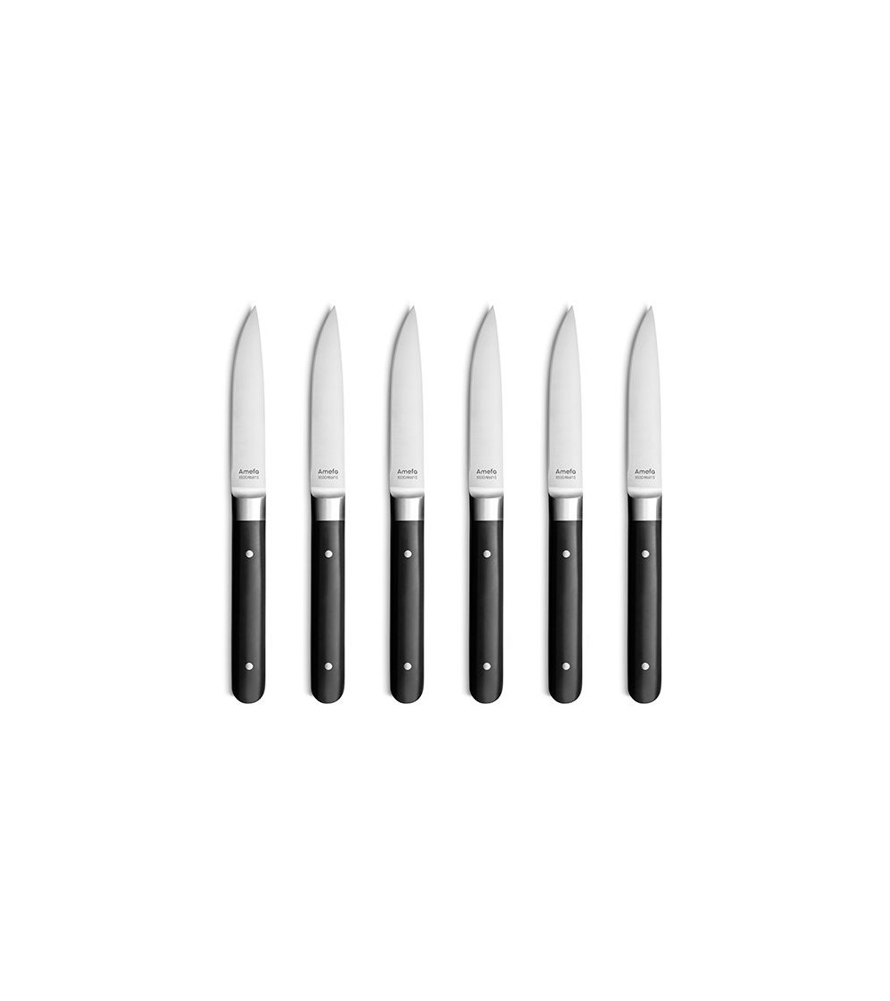 Fusion - Coffret de 6 couteaux à viande en acier Amefa -