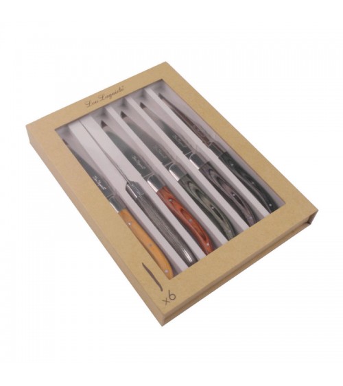 Set 6 Coltelli Laguiole - Acciaio Inox e Manico in Legno Bachelizzato - Royal Louis - 