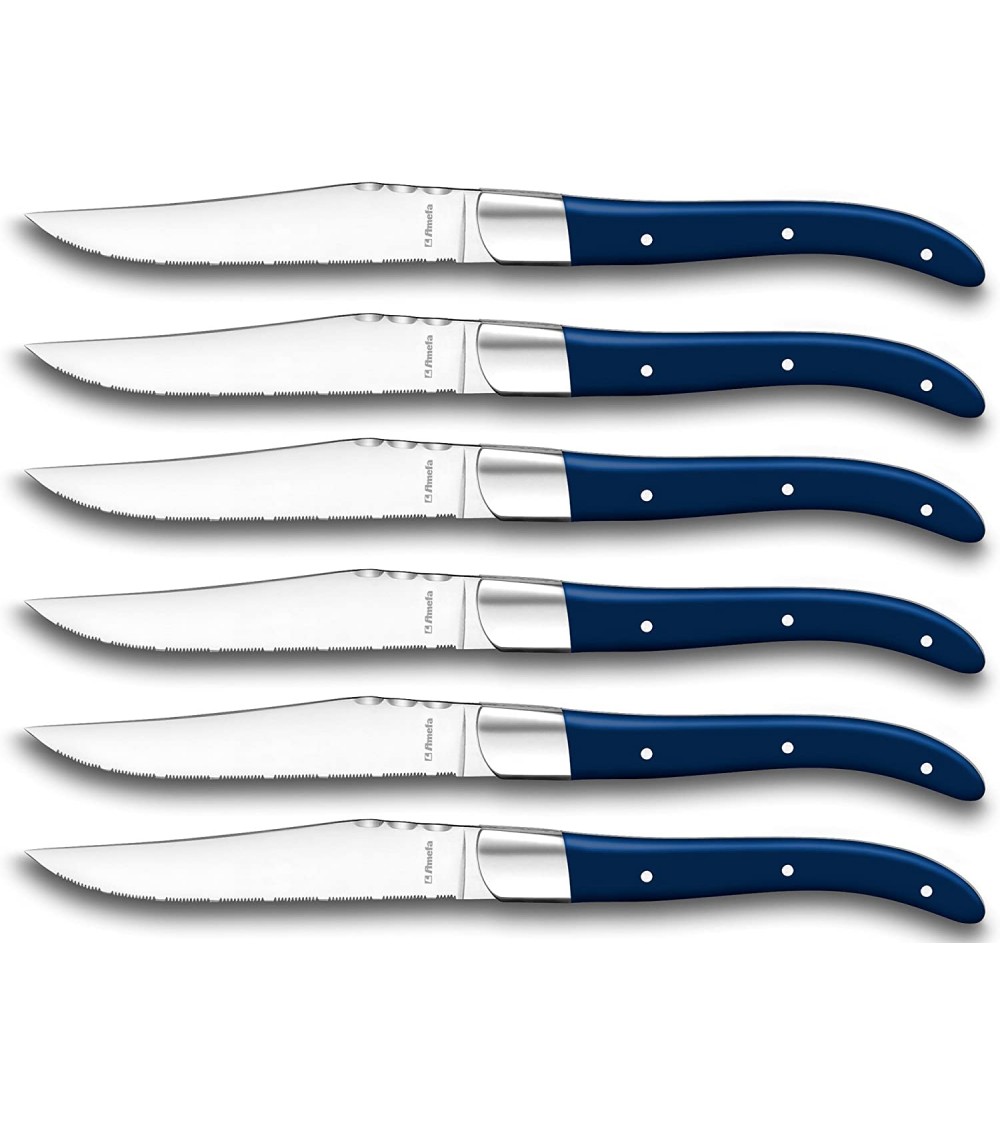 Amefa - Coffret de 6 couteaux à steak Royal Steak en acier inoxydable -