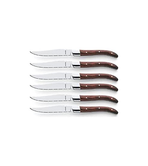 Amefa - Set mit 6 Royal Steak Steakmessern aus Edelstahl -