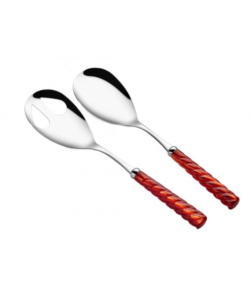 Rivadossi Modernes farbiges Besteck - Vito Set 2tlg Salat - 