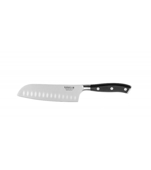 Coltello Santoku in Acciaio e Manico Nero - Richardson Sheffield Vulcano - 