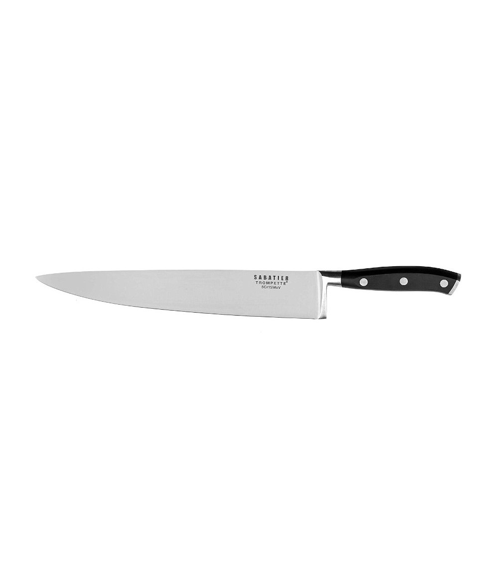 Coltello Chef 25 cm  in Acciaio e Manico Nero - Richardson Sheffield Vulcano - 