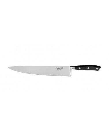 Coltello Chef 25 cm  in Acciaio e Manico Nero - Richardson Sheffield Vulcano - 