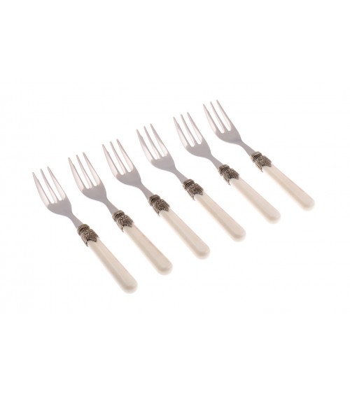 Vintage - Rivadossi Besteckset 6-teilig Kuchen Gabeln - 