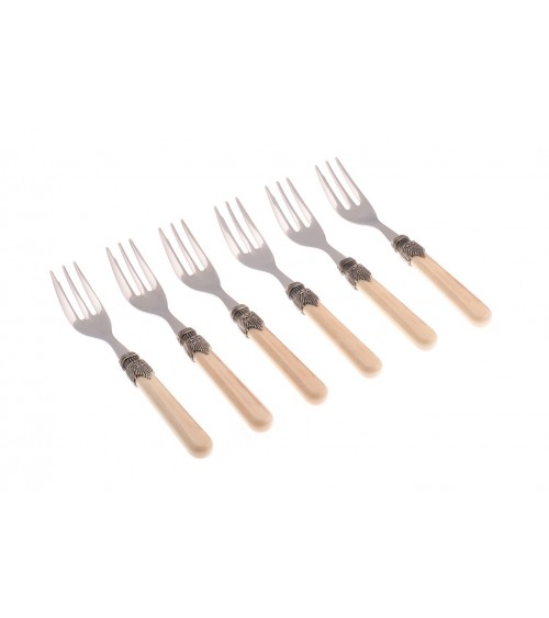 Vintage - Rivadossi Besteckset 6-teilig Kuchen Gabeln - 