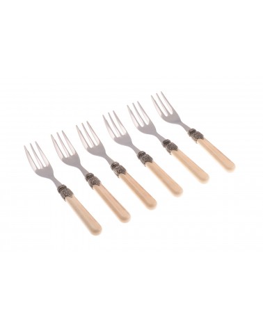 Vintage - Rivadossi Besteckset 6-teilig Kuchen Gabeln - 