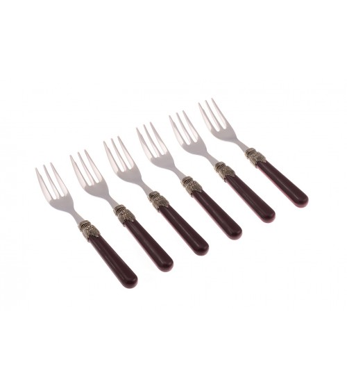 Vintage - Rivadossi Cutlery Set 6pcs Dessert Forks -  - 