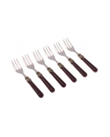 Vintage - Rivadossi Besteckset 6-teilig Kuchen Gabeln - 