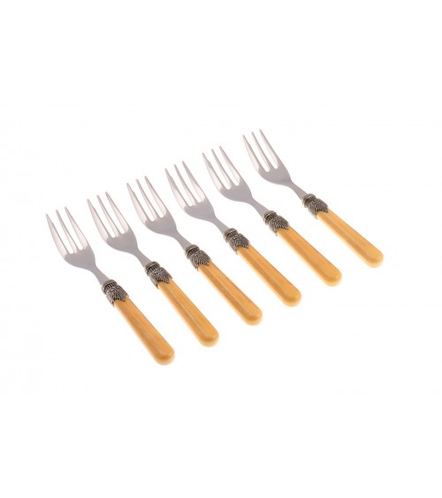 Vintage - Rivadossi Besteckset 6-teilig Kuchen Gabeln - 