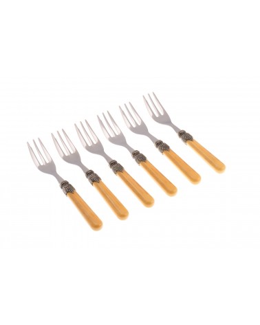 Vintage - Rivadossi Besteckset 6-teilig Kuchen Gabeln - 