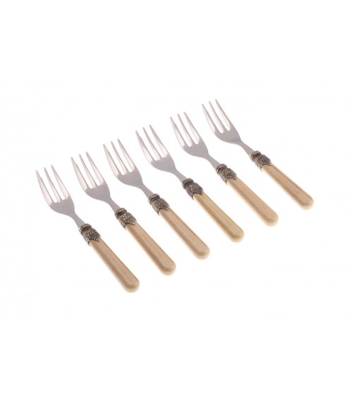 Vintage - Rivadossi Besteckset 6-teilig Kuchen Gabeln - 