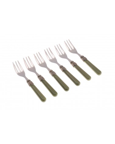 Vintage - Rivadossi Besteckset 6-teilig Kuchen Gabeln - 