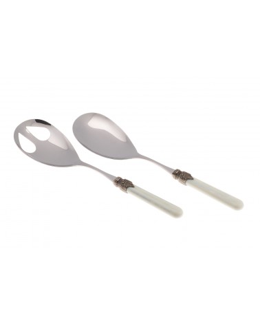 Rivadossi Sandro: Vintage Set 2-teiliges Salatbesteck - 