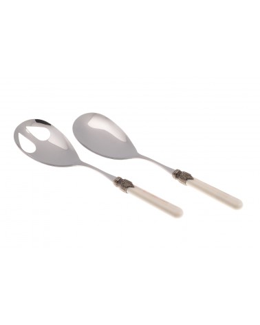Rivadossi Sandro: Vintage Set 2-teiliges Salatbesteck - 
