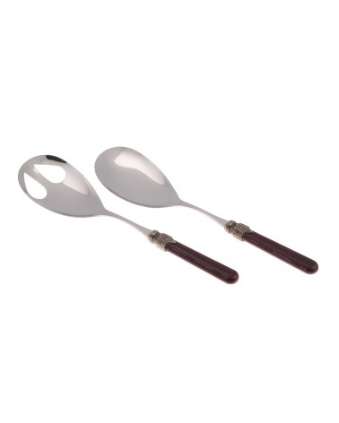 Rivadossi Sandro: Vintage Set 2-teiliges Salatbesteck - 