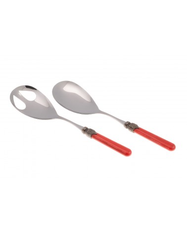 Rivadossi Sandro: Vintage Set 2-teiliges Salatbesteck - 