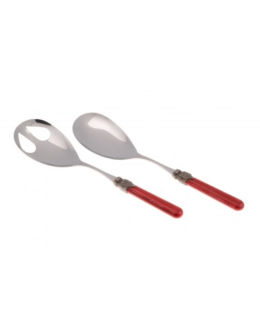Rivadossi Sandro: Vintage Set 2-teiliges Salatbesteck - 