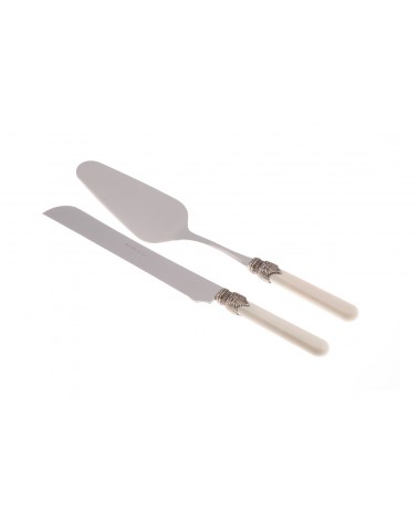 Vintage Besteck - Rivadossi - Edelstahl - 2-teiliges Torten-Set - 
