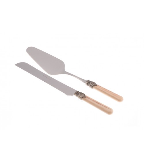 Couverts Vintage - Rivadossi - Acier Inoxydable - Set 2 Pièces Gateaux - 