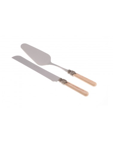 Vintage Besteck - Rivadossi - Edelstahl - 2-teiliges Torten-Set - 