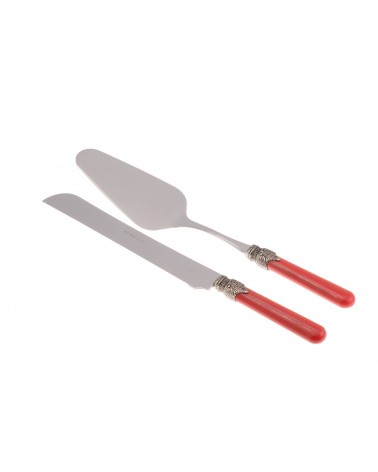 Vintage Besteck - Rivadossi - Edelstahl - 2-teiliges Torten-Set - 
