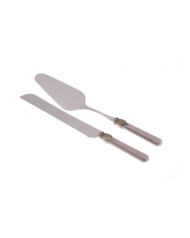 Vintage Besteck - Rivadossi - Edelstahl - 2-teiliges Torten-Set - 