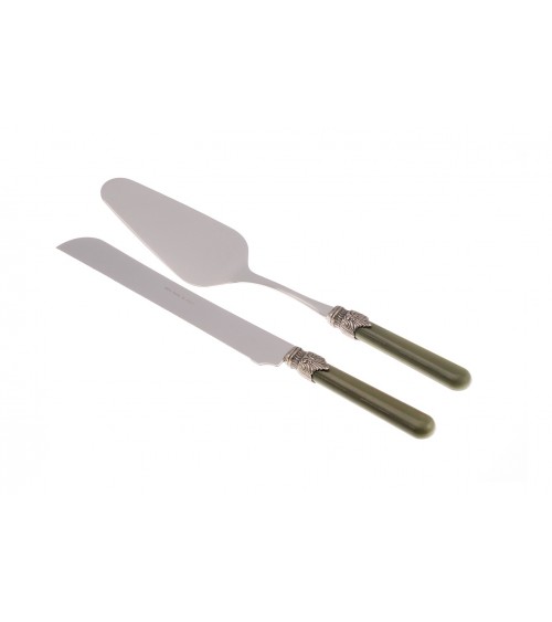 Vintage Besteck - Rivadossi - Edelstahl - 2-teiliges Torten-Set - 