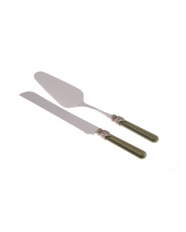 Vintage Besteck - Rivadossi - Edelstahl - 2-teiliges Torten-Set - 